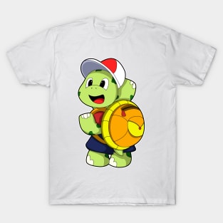 Turtle with Backpack & Cap T-Shirt